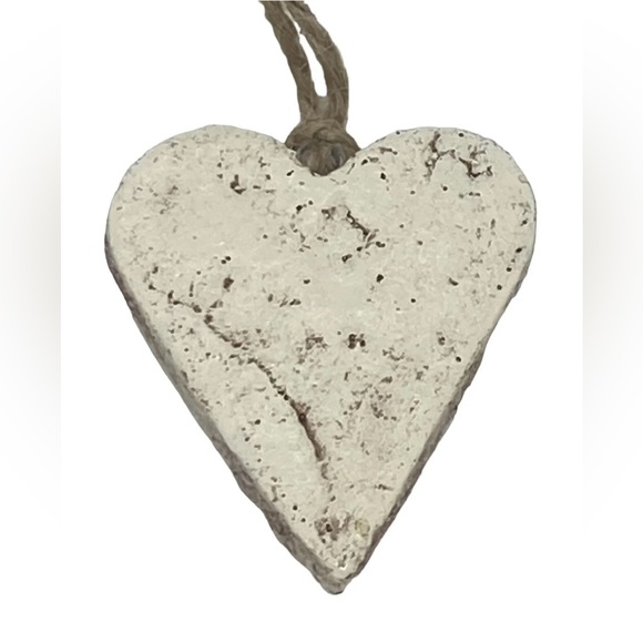 Handcrafted Retro Heart Christmas Salt Dough Ornament Red Bow Design Ukraine - Picture 9 of 16